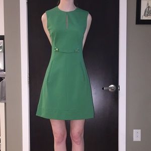 DVF Catherine Sleeveless Split Neck Knit Dress